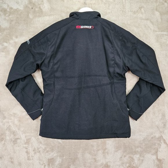 NWT 2012 Halo 4 XBOX 360 Promo Spell Out Full Zip Jacket Black Pockets Women's M - Picture 3 of 10